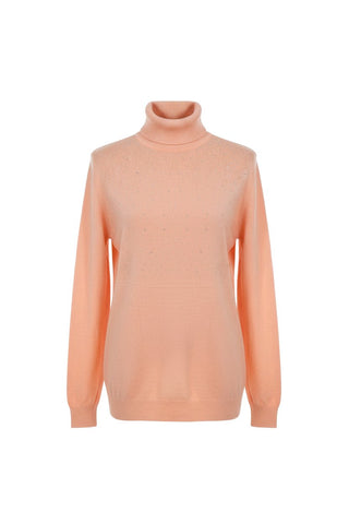 Strik med rullekrave og bling