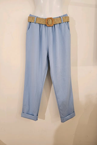 Capri bukser med bælte