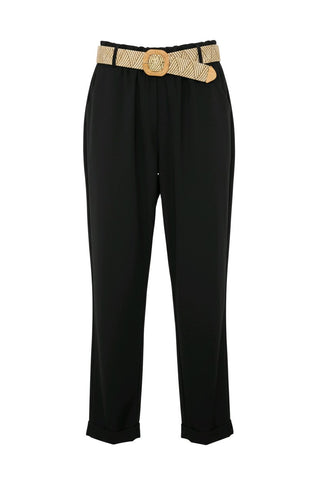 Capri bukser med bælte