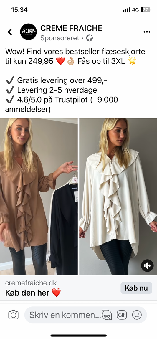 t-shirt med blonder
